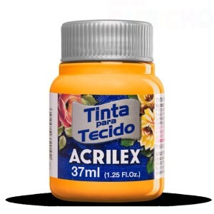 TINTA TECIDO 37ML AMARELO GEMA ACRILEX
