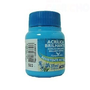 TINTA ACRILICA BRILHANTE 37ML AZUL CELESTE ACRILEX