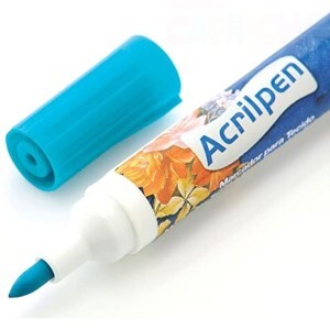 MARCADOR PARA TECIDO AZUL CELESTE ACRILEX