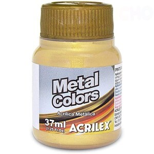 METAL COLORS 37ML OURO ACRILEX