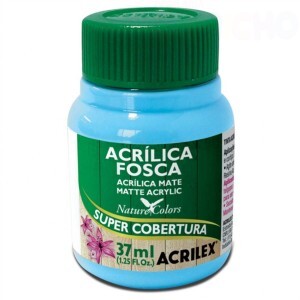 TINTA ACRILICA FOSCA 37ML AZUL CELESTE ACRILEX