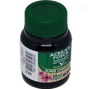 TINTA ACRILICA FOSCA 37ML PRETO ACRILEX