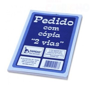 BLOCO PEDIDO 2 VIA 50FOLHAS TAMOIO