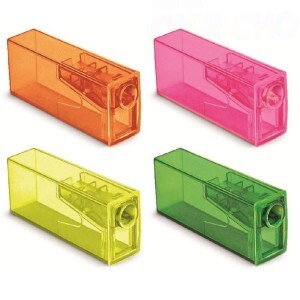 APONTADOR COM DEPOSITO GLITTER NEON FABER CASTELL