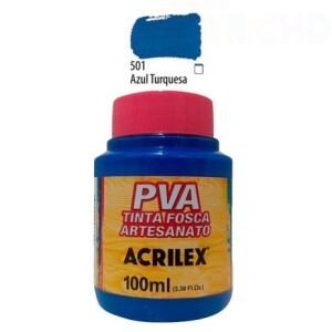 TINTA PVA 100ML AZUL TURQUESA ACRILEX