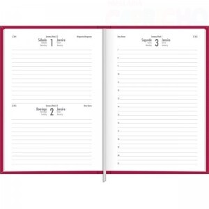 AGENDA 2026 COSTURADA NAPOLI ROSA