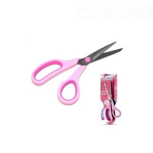 TESOURA 19CM ROSA ACRILEX