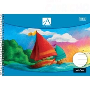 CADERNO MEIA PAUTA 150G ACADEMIE 40FOLHAS