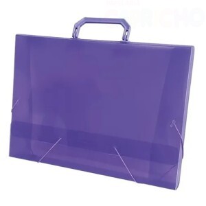 PASTA MALETA OFICIO 40MM LILAS