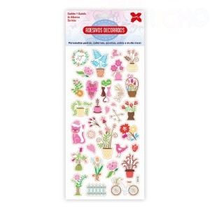 CARTELAS DE ADESIVOS 10X24CM-ENCANTO