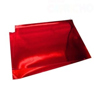 CARTOLINA LAMINADA VERMELHA