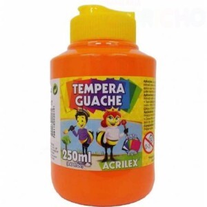 TINTA GUACHE 250ML LARANJA ACRILEX