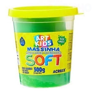 MASSA MODELAR SOFT 500G VERDE