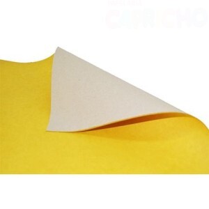 PAPEL CARTÃO 48CM X 66CM AMARELO MOSTARDA